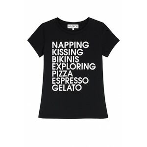 Wildfox Made in the USA Women's Small‎ Black Y2K Graphic T-Shirt Soft Cotton